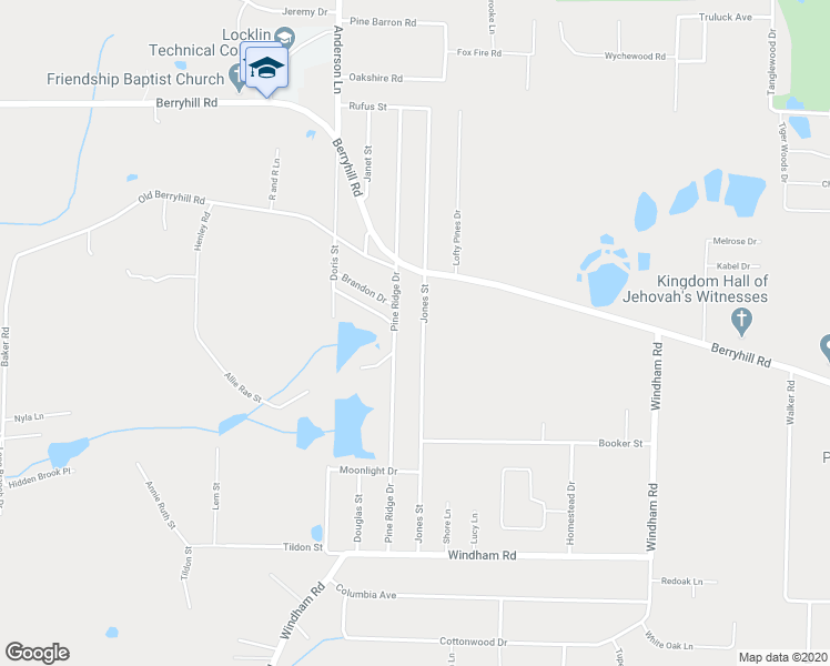 map of restaurants, bars, coffee shops, grocery stores, and more near 5595 Jones Street in Milton