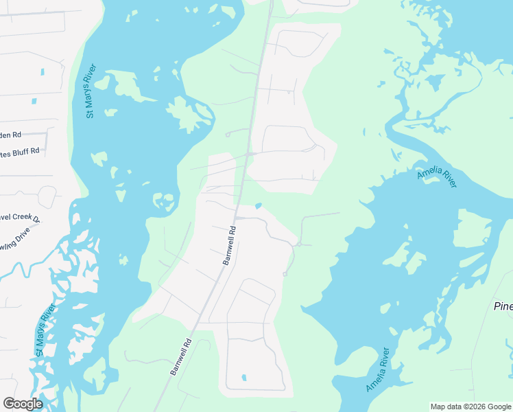 map of restaurants, bars, coffee shops, grocery stores, and more near 96053 High Pointe Drive in Fernandina Beach