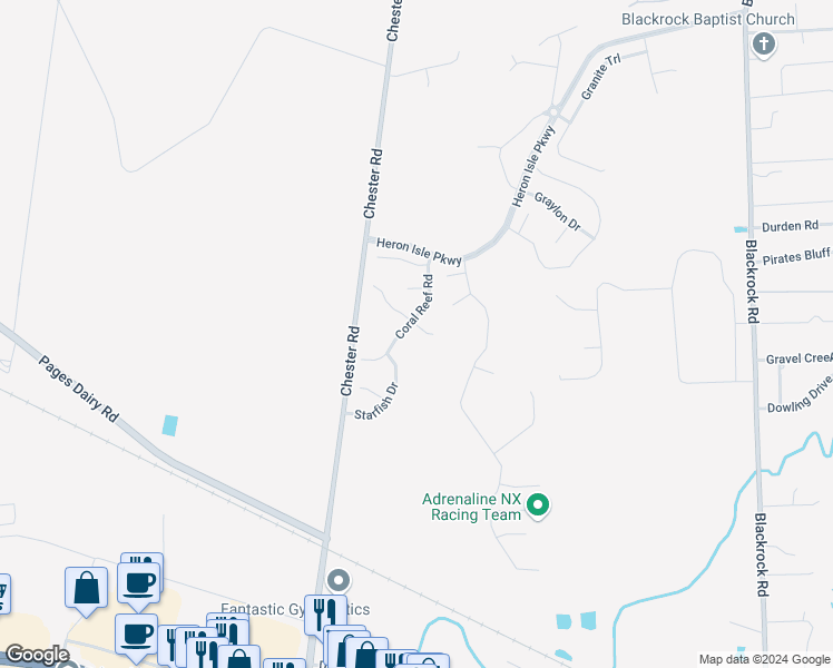 map of restaurants, bars, coffee shops, grocery stores, and more near 96148 Tidal Bay Court in Yulee