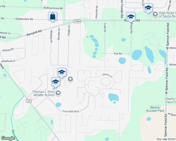 map of restaurants, bars, coffee shops, grocery stores, and more near 5673 Cane Syrup Circle in Milton