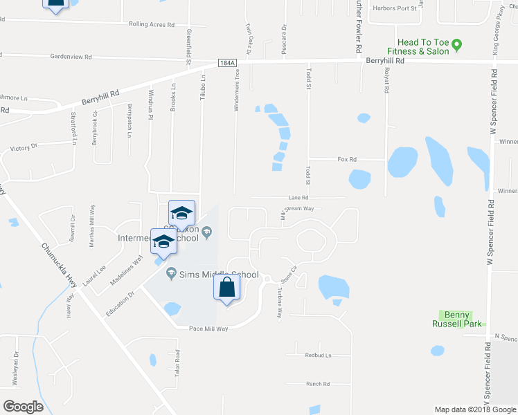 map of restaurants, bars, coffee shops, grocery stores, and more near 5666 Cane Syrup Circle in Milton