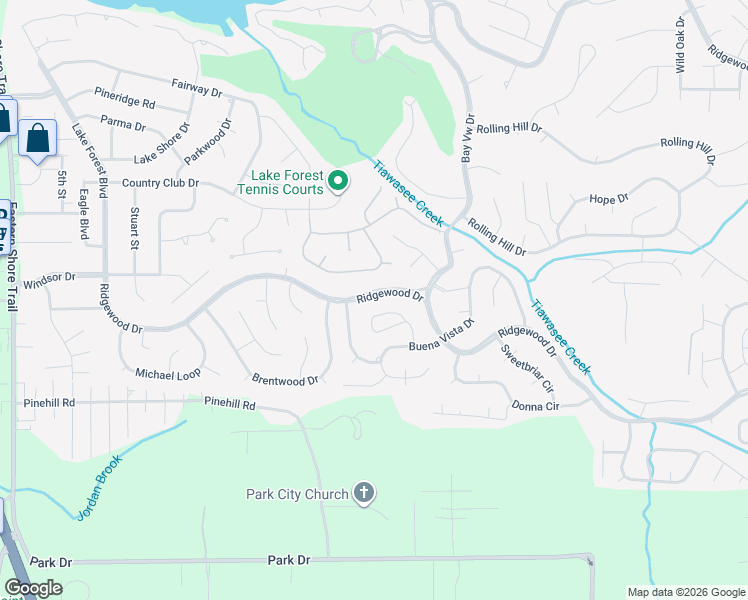 map of restaurants, bars, coffee shops, grocery stores, and more near 197 Ridgewood Drive in Daphne
