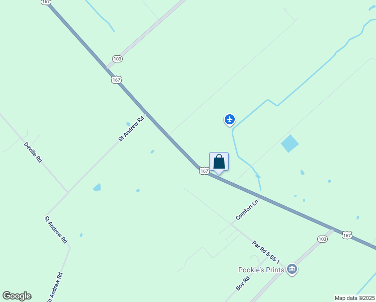 map of restaurants, bars, coffee shops, grocery stores, and more near 4788 U.S. 167 in Opelousas