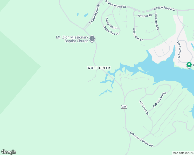 map of restaurants, bars, coffee shops, grocery stores, and more near 250 Critter Creek Road in Coldspring