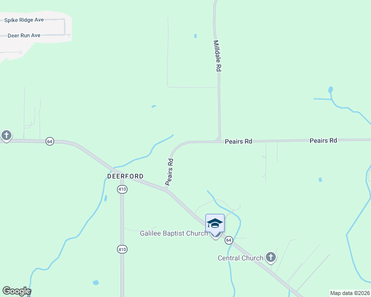 map of restaurants, bars, coffee shops, grocery stores, and more near 10662 Peairs Road in Zachary