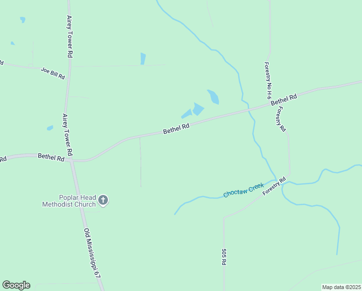 map of restaurants, bars, coffee shops, grocery stores, and more near 13020 Bethel Road in Saucier
