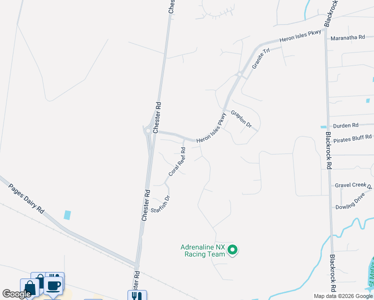 map of restaurants, bars, coffee shops, grocery stores, and more near 96001 Cade Street in Yulee