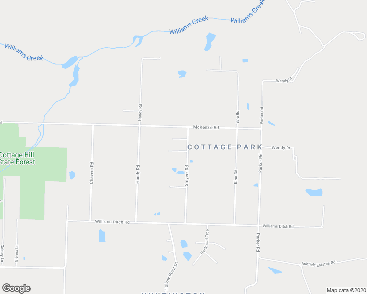 map of restaurants, bars, coffee shops, grocery stores, and more near 2071 Smyers Road in Escambia County