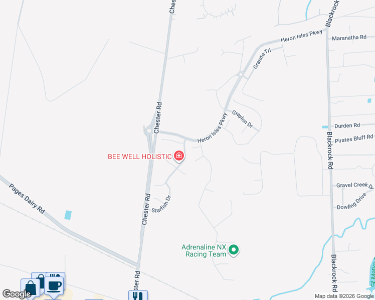 map of restaurants, bars, coffee shops, grocery stores, and more near 96260 Coral Reef Road in Yulee