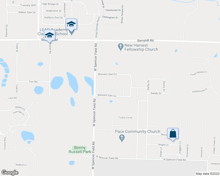 map of restaurants, bars, coffee shops, grocery stores, and more near 5600 Thistledown Court in Milton