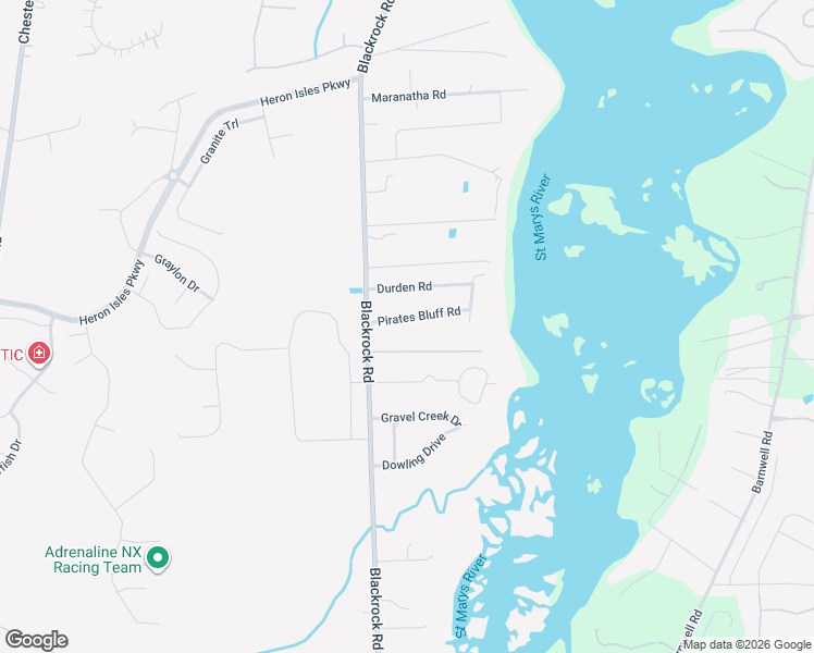 map of restaurants, bars, coffee shops, grocery stores, and more near 3636 Pirates Bluff Road in Yulee