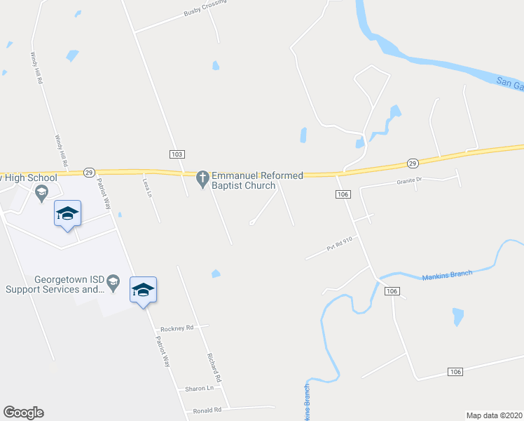 map of restaurants, bars, coffee shops, grocery stores, and more near 5300 Highway 29 in Georgetown