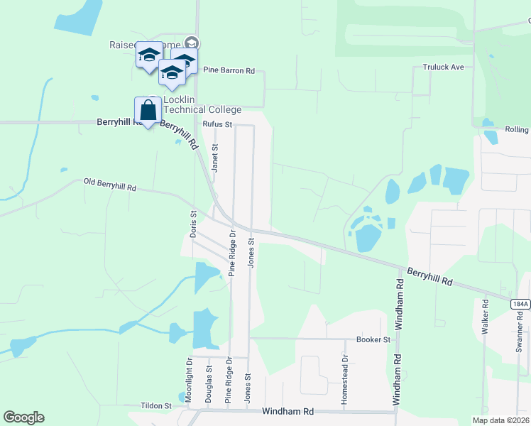 map of restaurants, bars, coffee shops, grocery stores, and more near 5663 Lofty Pines Drive in Milton