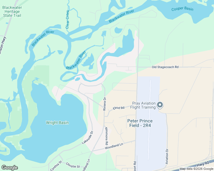 map of restaurants, bars, coffee shops, grocery stores, and more near 5725 Riviera Drive in Milton