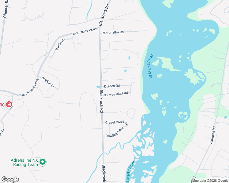 map of restaurants, bars, coffee shops, grocery stores, and more near 3636-3640 Pirates Bluff Road in Yulee