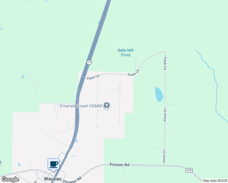 map of restaurants, bars, coffee shops, grocery stores, and more near 2547-2603 Oid Drive in Chipley