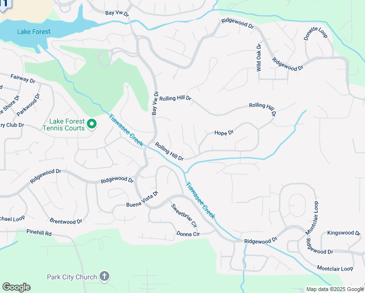 map of restaurants, bars, coffee shops, grocery stores, and more near 105 Parkwood Circle in Daphne