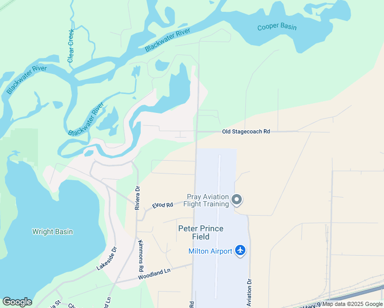 map of restaurants, bars, coffee shops, grocery stores, and more near 5757 North Airport Road in Milton