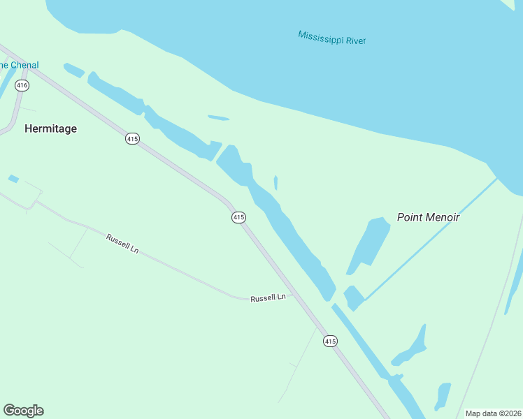 map of restaurants, bars, coffee shops, grocery stores, and more near 6275 Louisiana 415 in Glynn