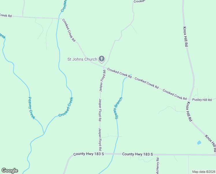 map of restaurants, bars, coffee shops, grocery stores, and more near 1508 Crooked Creek Road in Ponce de Leon