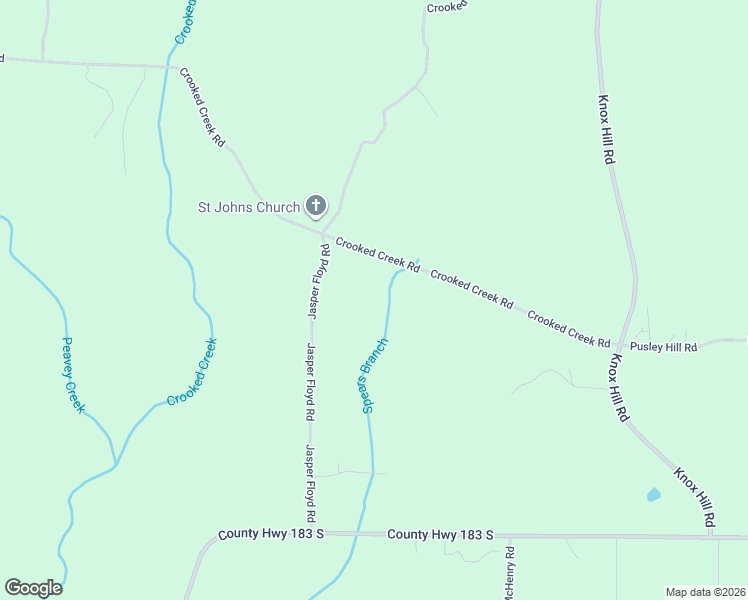 map of restaurants, bars, coffee shops, grocery stores, and more near 1508 Crooked Creek Road in Ponce de Leon