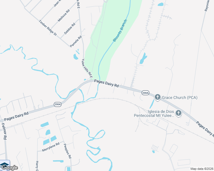 map of restaurants, bars, coffee shops, grocery stores, and more near 86520 Pages Dairy Road in Yulee