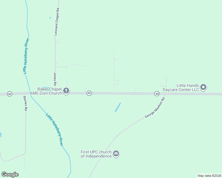 map of restaurants, bars, coffee shops, grocery stores, and more near 39664 Harris Road in Independence