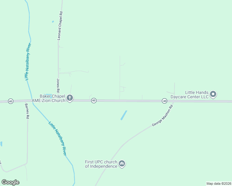map of restaurants, bars, coffee shops, grocery stores, and more near 39664 Harris Road in Independence