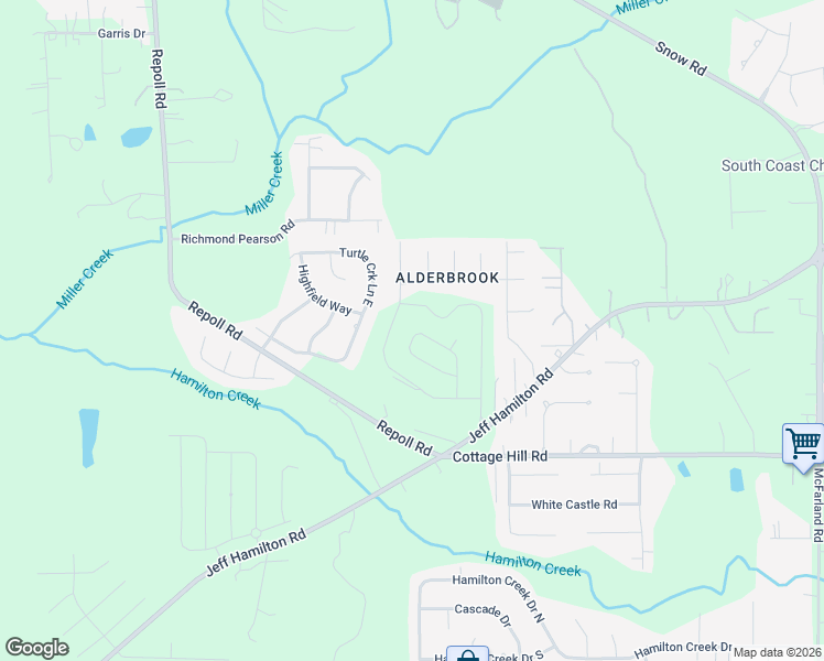 map of restaurants, bars, coffee shops, grocery stores, and more near 9813 Taylor Pointe Drive in Mobile
