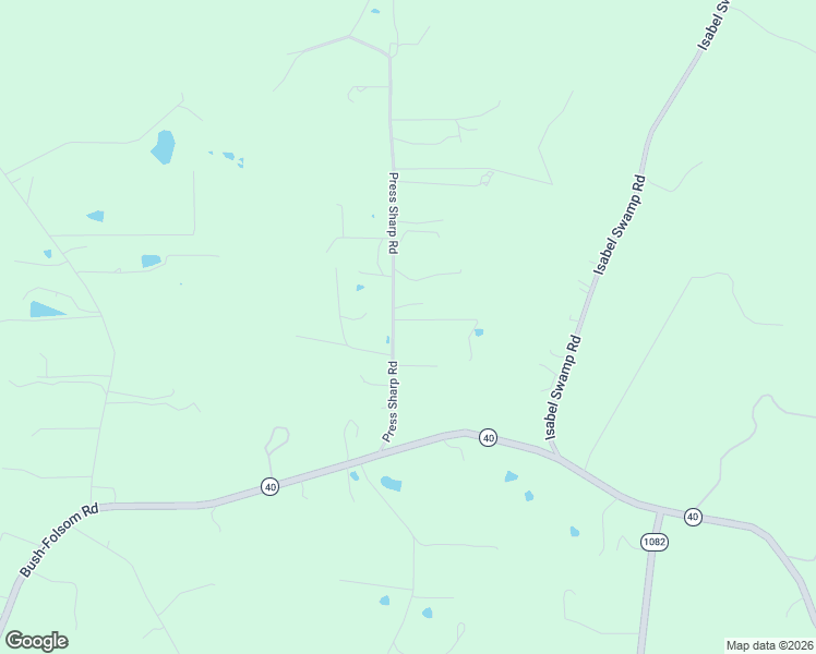 map of restaurants, bars, coffee shops, grocery stores, and more near 83188 Press Sharp Road in Bush