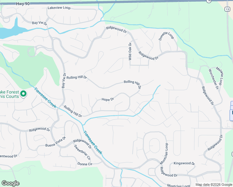 map of restaurants, bars, coffee shops, grocery stores, and more near 135 Hope Drive in Daphne