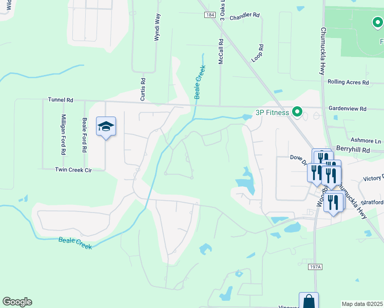 map of restaurants, bars, coffee shops, grocery stores, and more near 5784 Tamarack Drive in Milton