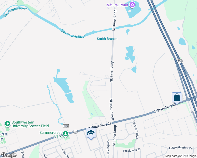 map of restaurants, bars, coffee shops, grocery stores, and more near 208 Gabriels Bluff Drive in Georgetown
