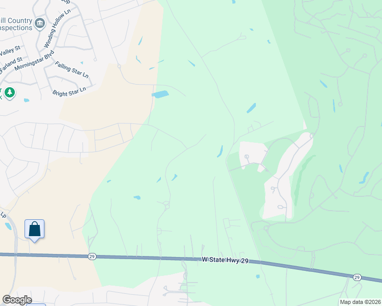 map of restaurants, bars, coffee shops, grocery stores, and more near 400 Creek Crossing Drive in Georgetown