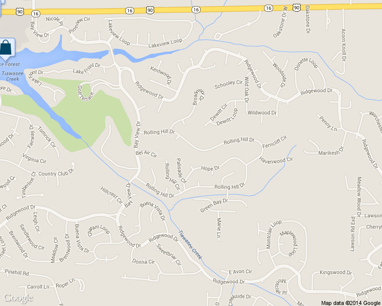map of restaurants, bars, coffee shops, grocery stores, and more near 138 Rolling Hill Dr in Daphne