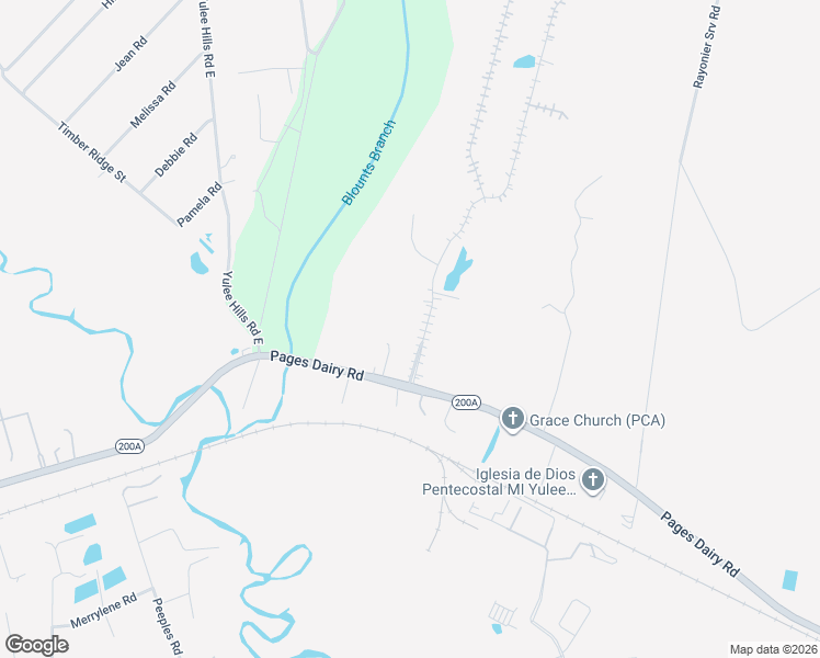 map of restaurants, bars, coffee shops, grocery stores, and more near 86132 Worthington Drive in Yulee