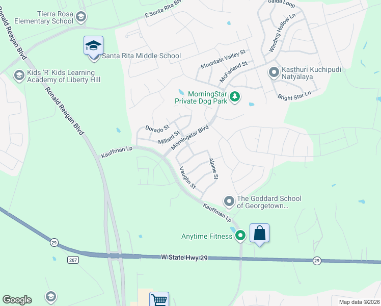map of restaurants, bars, coffee shops, grocery stores, and more near 127 Mauldin Street in Georgetown
