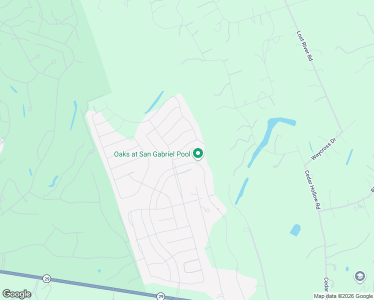 map of restaurants, bars, coffee shops, grocery stores, and more near 2004 Highland Ridge Road in Georgetown