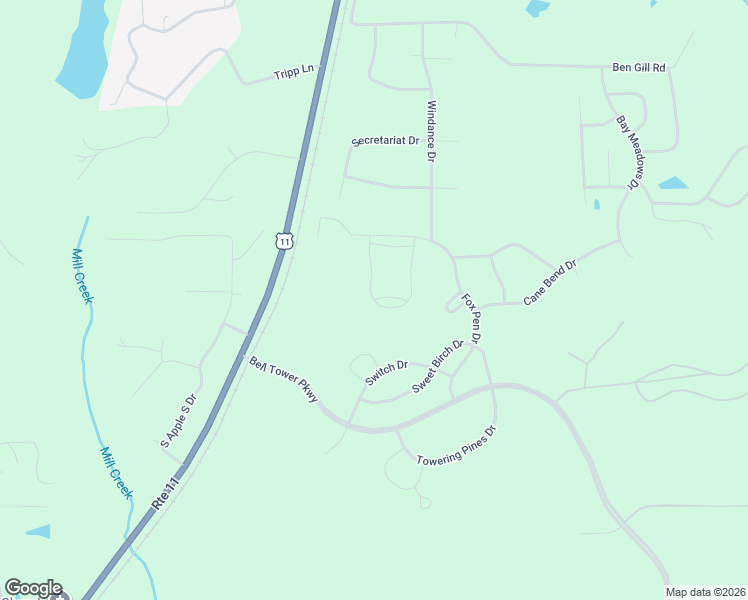 map of restaurants, bars, coffee shops, grocery stores, and more near 1 Muscadine Drive in Carriere