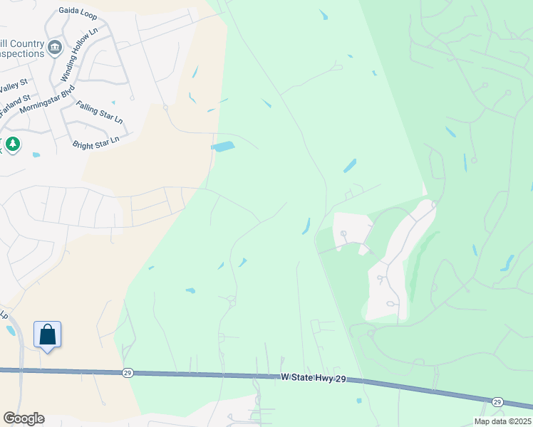map of restaurants, bars, coffee shops, grocery stores, and more near 400 Creek Crossing Drive in Georgetown