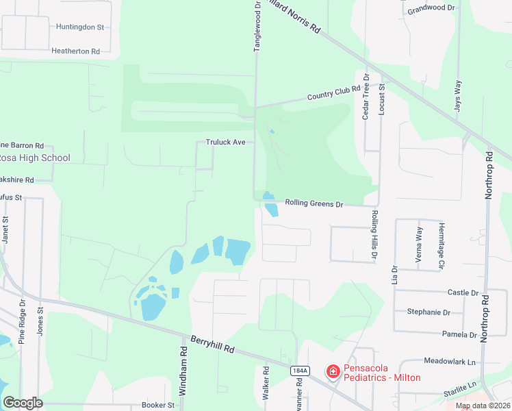 map of restaurants, bars, coffee shops, grocery stores, and more near 5891 Tiger Woods Drive in Milton