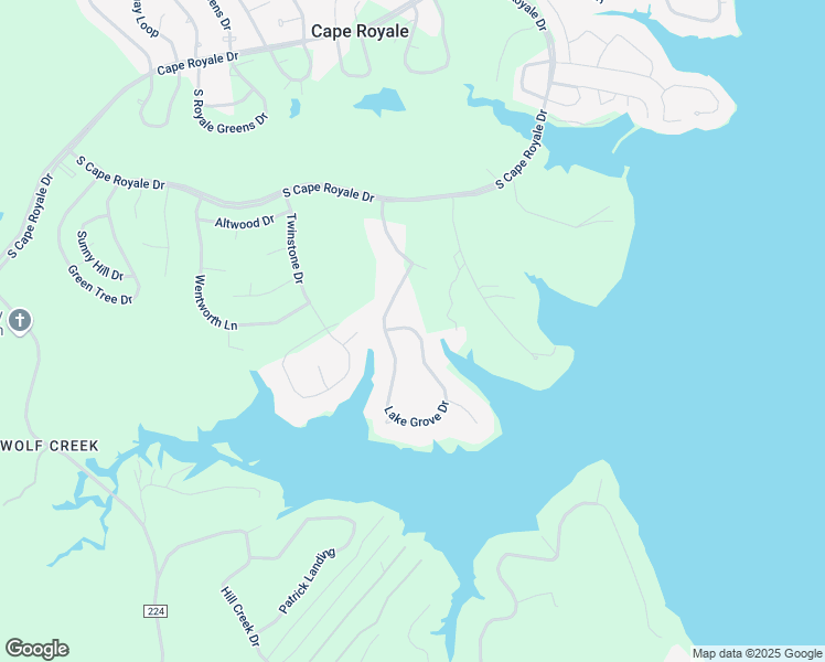 map of restaurants, bars, coffee shops, grocery stores, and more near 1401 Lake Grove Drive in Coldspring