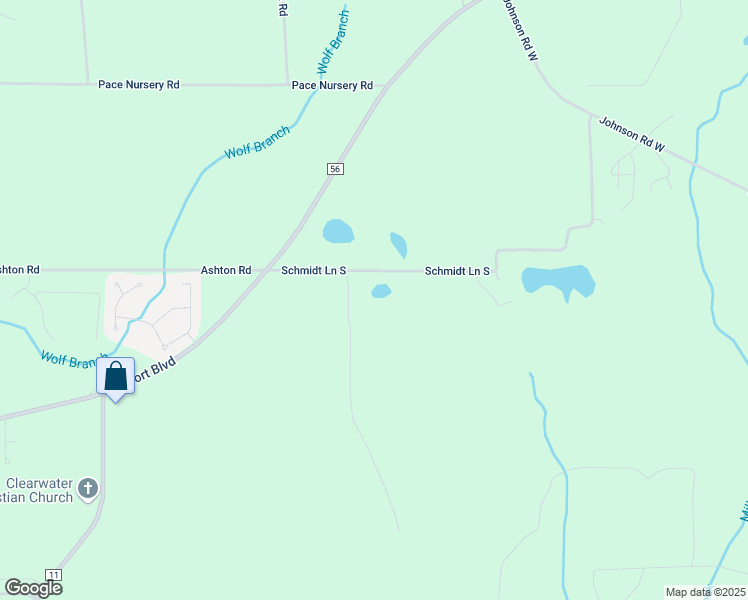 map of restaurants, bars, coffee shops, grocery stores, and more near 11530 Schmidt Lane South in Mobile