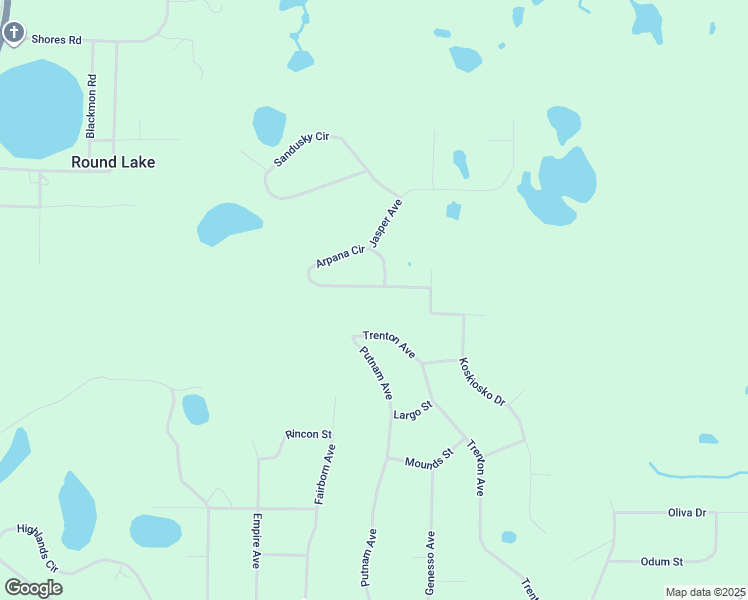 map of restaurants, bars, coffee shops, grocery stores, and more near 2609 Arpana Circle in Alford