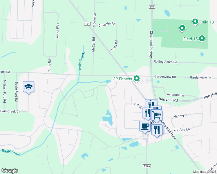 map of restaurants, bars, coffee shops, grocery stores, and more near 5679 Sandstone Drive in Milton