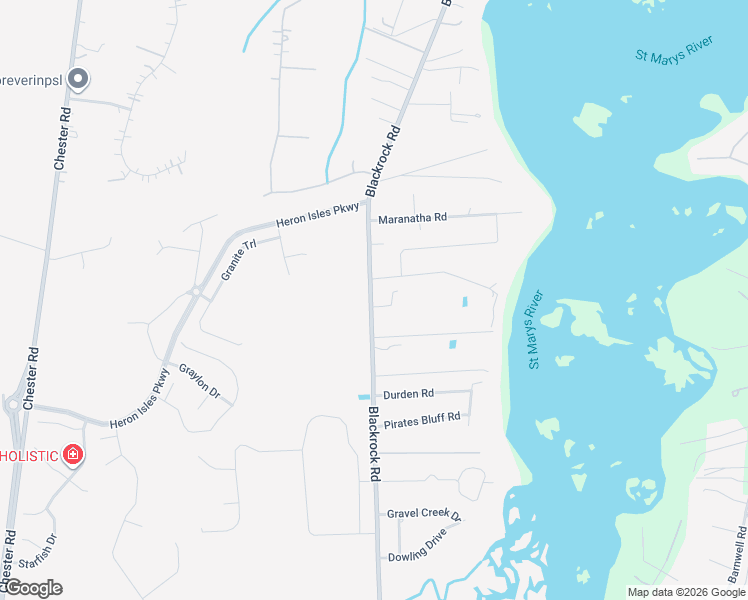 map of restaurants, bars, coffee shops, grocery stores, and more near 818-904 Blackrock Road in Yulee