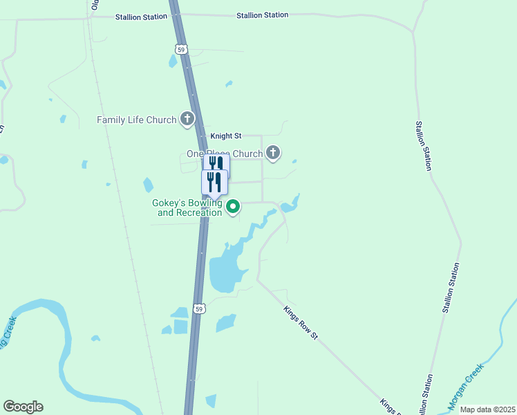 map of restaurants, bars, coffee shops, grocery stores, and more near 101 Checkmate in Livingston
