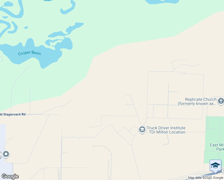 map of restaurants, bars, coffee shops, grocery stores, and more near 5770 East Milton Road in Milton