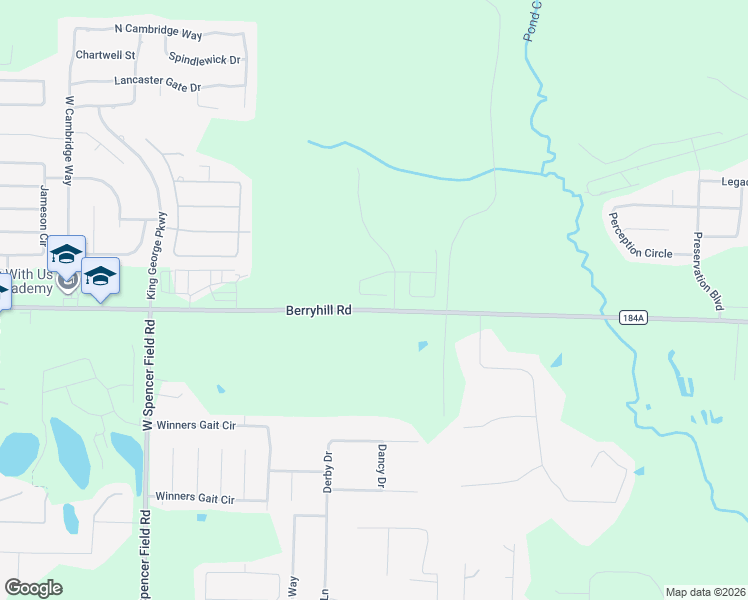 map of restaurants, bars, coffee shops, grocery stores, and more near 4427 County Road 184A in Milton
