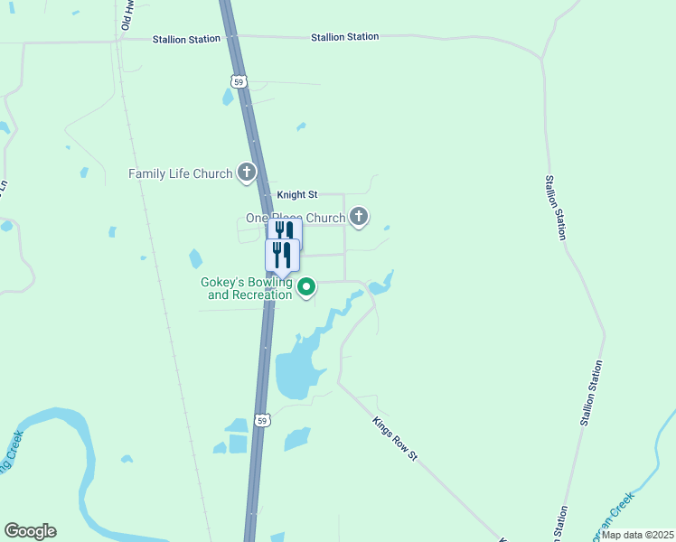 map of restaurants, bars, coffee shops, grocery stores, and more near 101 Checkmate Street in Livingston